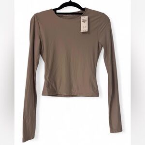 Abercrombie & Fitch Long Sleeve Top in Gray